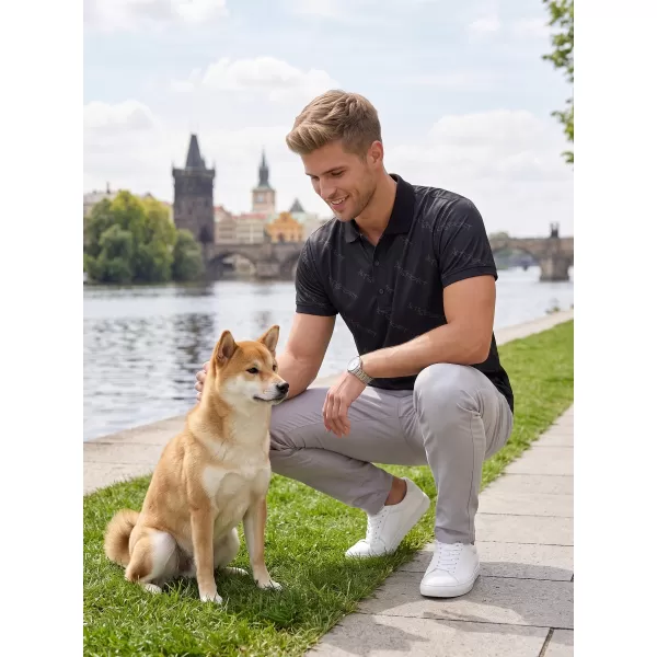  Pánské funkční triko s límečkem premium ALTISPORT VOJ/ALM050TR05 ČERNÁ 