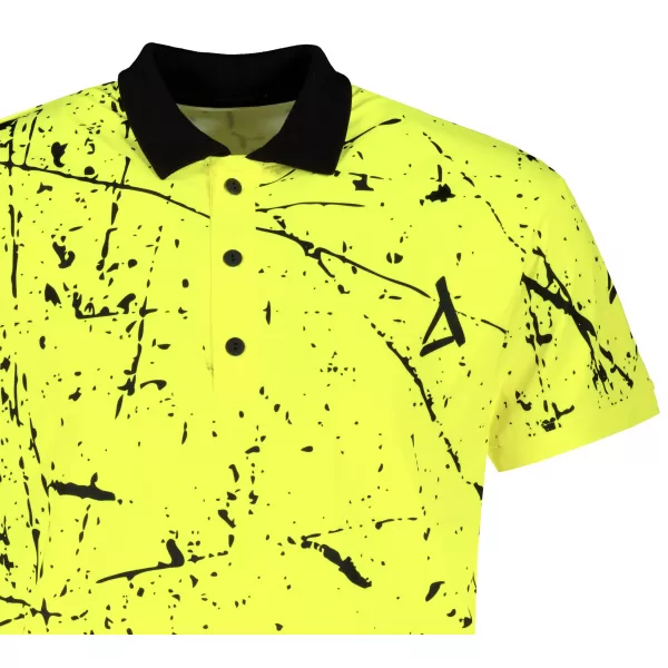  Pánské funkční triko s límečkem premium ALTISPORT VOJ/ALM034TR05 NEON YELLOW 