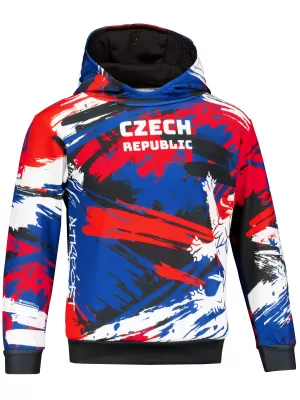 Dětská funkční mikina premium ALTISPORT VOJ/ALK036MI01 ČERNÁ/ČERVENÁ/MODRÁ
