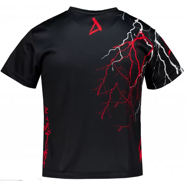  Dětské funkční triko premium ALTISPORT VOJ/ALK004TR01 ČERNÁ/ČERVENÁ 
