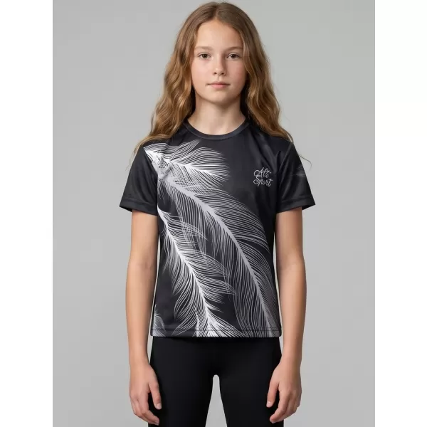  Dětské funkční triko premium ALTISPORT VOJ/ALK001TR01 ČERNÁ/ŠEDÁ 