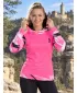 Dámská funkční mikina premium ALTISPORT VOJ/ALW039MI01 FLUO PINK