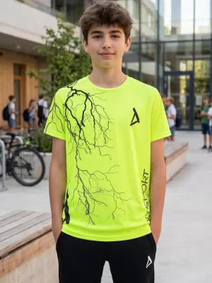Dětské funkční triko premium ALTISPORT VOJ/ALK004TR01 NEON YELLOW