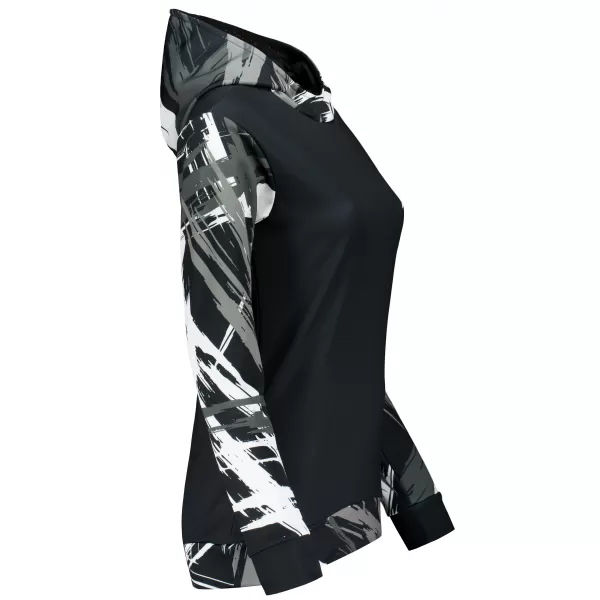  Dámská funkční mikina premium ALTISPORT VOJ/ALW039MI01 ČERNÁ/BÍLÁ 