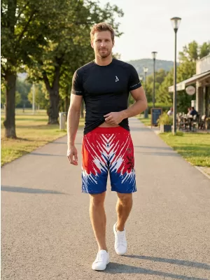 Pánské funkční kraťasy bez kapes premium ALTISPORT VOJ/ALM036KRA02 LEV