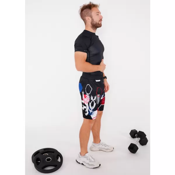  Pánské funkční kraťasy bez kapes premium ALTISPORT VOJ/ALM036KRA02 HEXA ČERNÁ 