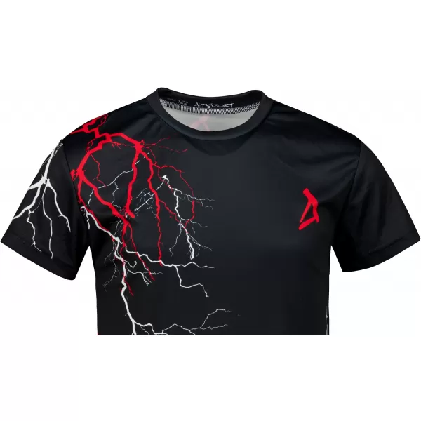  Dětské funkční triko premium ALTISPORT VOJ/ALK004TR01 ČERNÁ/ČERVENÁ 