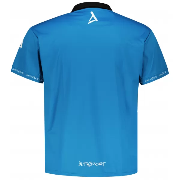  Pánské funkční triko s límečkem premium ALTISPORT VOJ/ALM000TR05 PETROLEJOVÁ 