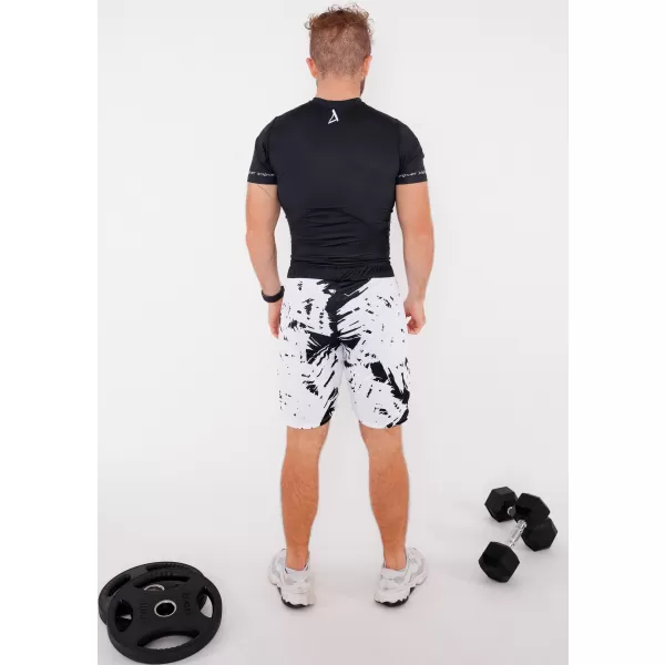  Pánské funkční kraťasy bez kapes premium ALTISPORT VOJ/ALM036KRA02 ABSTRAKCE 