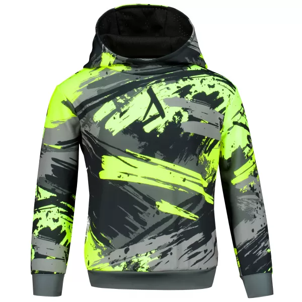  Dětská funkční mikina premium ALTISPORT VOJ/ALK014MI01 ČERNÁ/ZELENÁ 