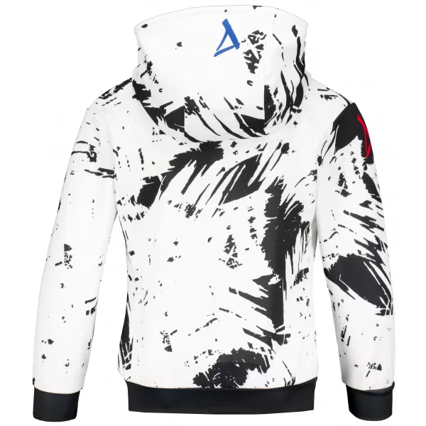  Dětská funkční mikina premium ALTISPORT VOJ/ALK036MI01 BÍLÁ/ČERNÁ 