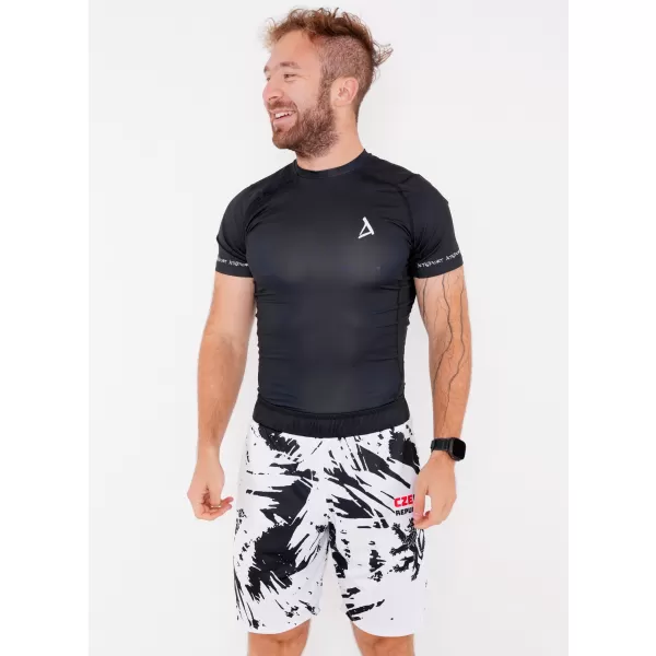  Pánské funkční kraťasy bez kapes premium ALTISPORT VOJ/ALM036KRA02 ABSTRAKCE 