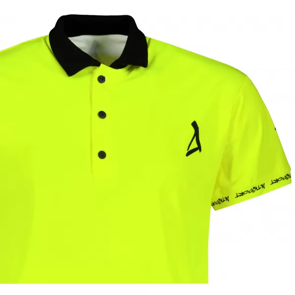  Pánské funkční triko s límečkem premium ALTISPORT VOJ/ALM000TR05 NEON YELLOW 