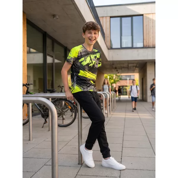  Dětské funkční triko premium ALTISPORT VOJ/ALK014TR01 ČERNÁ/ZELENÁ 