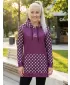 Dámská funkční prodloužená mikina premium ALTISPORT VOJ/ALW048MI03 FIALOVÁ