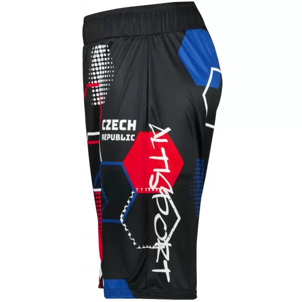  Pánské funkční kraťasy bez kapes premium ALTISPORT VOJ/ALM036KRA02 HEXA ČERNÁ 