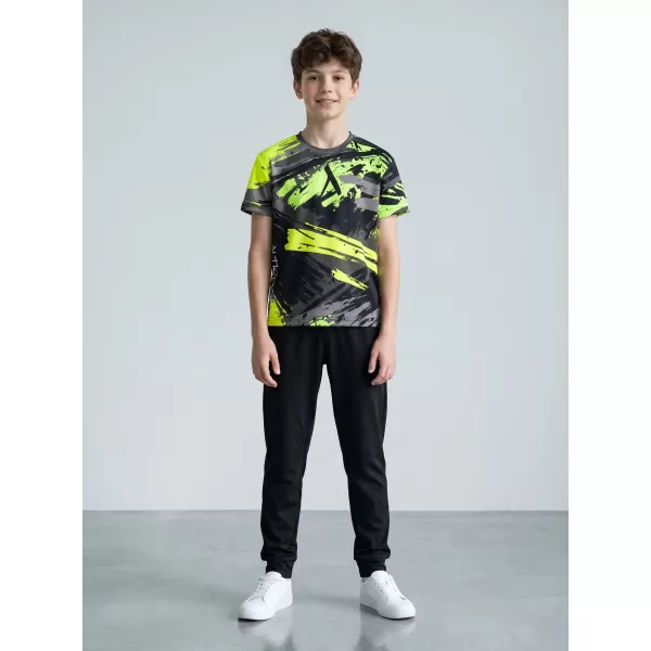  Dětské funkční triko premium ALTISPORT VOJ/ALK014TR01 ČERNÁ/ZELENÁ 