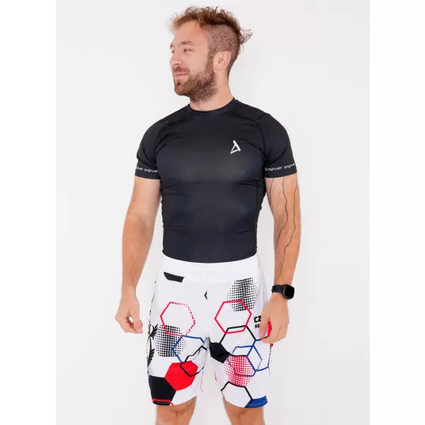  Pánské funkční kraťasy bez kapes premium ALTISPORT VOJ/ALM036KRA02 HEXA BÍLÁ 