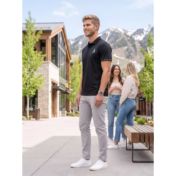  Pánské funkční triko s límečkem premium ALTISPORT VOJ/ALM000TR05 ČERNÁ 