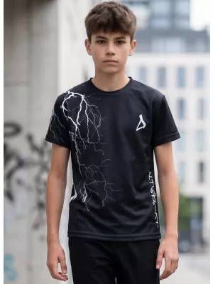 Dětské funkční triko premium ALTISPORT VOJ/ALK004TR01 ČERNOBÍLÁ