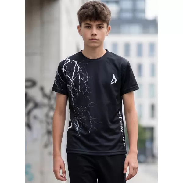  Dětské funkční triko premium ALTISPORT VOJ/ALK004TR01 ČERNOBÍLÁ 