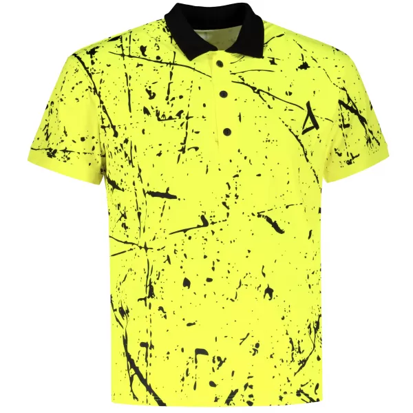  Pánské funkční triko s límečkem premium ALTISPORT VOJ/ALM034TR05 NEON YELLOW 