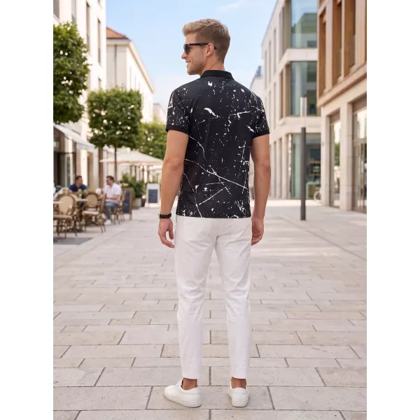  Pánské funkční triko s límečkem premium ALTISPORT VOJ/ALM034TR05 ČERNÁ 