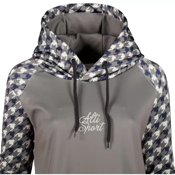 Dámská funkční prodloužená mikina premium ALTISPORT VOJ/ALW048MI03 ŠEDÁ 