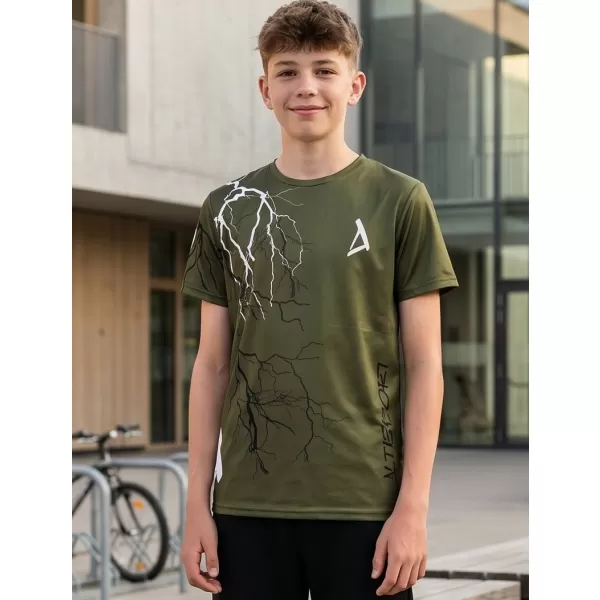  Dětské funkční triko premium ALTISPORT VOJ/ALK004TR01 OLIVOVÁ 