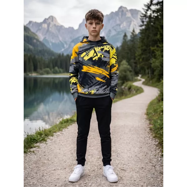  Dětská funkční mikina premium ALTISPORT VOJ/ALK014MI01 ČERNOŽLUTÁ 