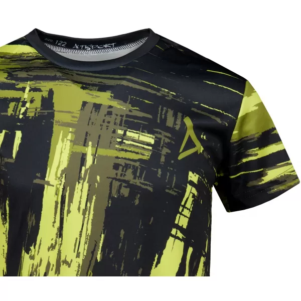  Dětské funkční triko premium ALTISPORT VOJ/ALK010TR01 ČERNÁ/ARMY 
