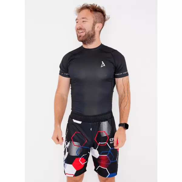  Pánské funkční kraťasy bez kapes premium ALTISPORT VOJ/ALM036KRA02 HEXA ČERNÁ 