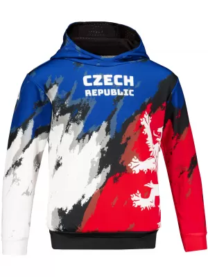 Dětská funkční mikina premium ALTISPORT VOJ/ALK036MI01 MODRÁ/ČERVENÁ