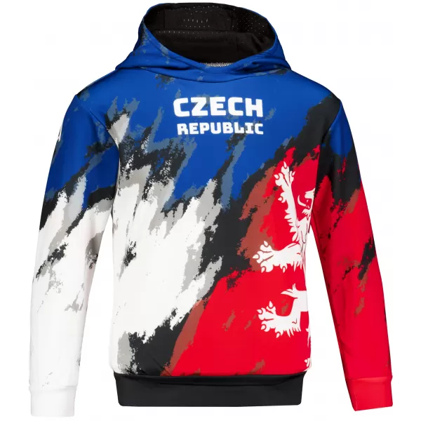 Dětská funkční mikina premium ALTISPORT VOJ/ALK036MI01 MODRÁ/ČERVENÁ 