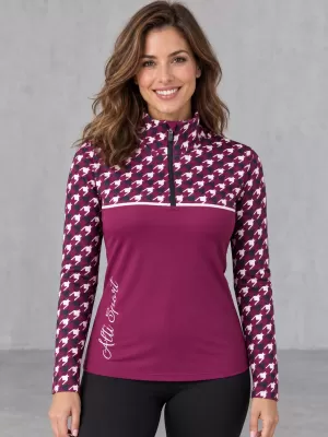 Dámská funkční termo mikina premium ALTISPORT VOJ/ALW048TER03 FIALOVÁ