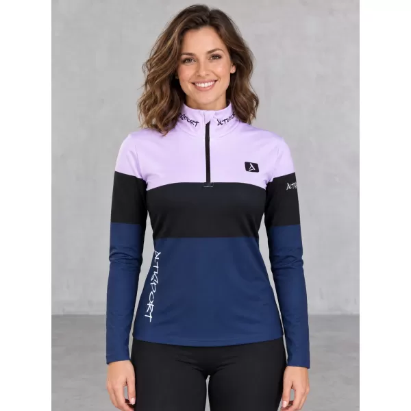  Dámská funkční termo mikina premium ALTISPORT VOJ/ALW051TER03 VIOLET/MODRÁ 