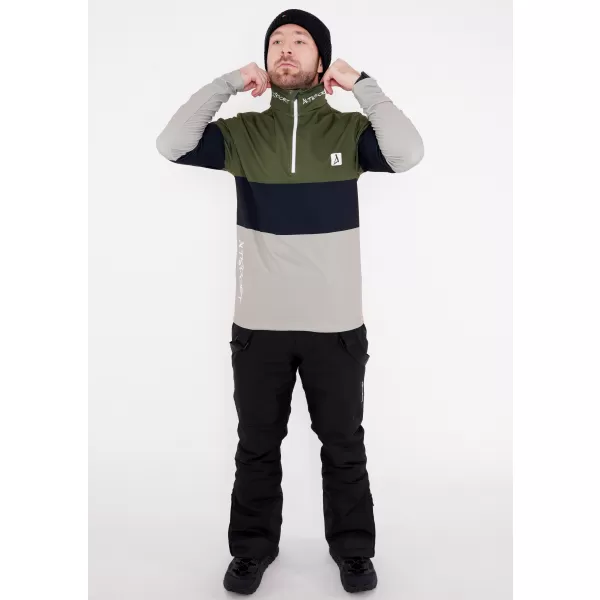  Pánská funkční termo mikina premium ALTISPORT VOJ/ALM051TER03 KHAKI 