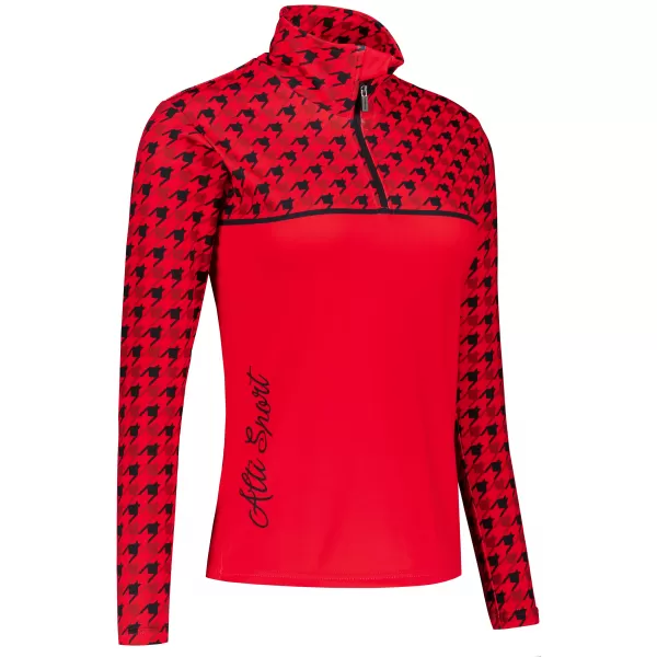  Dámská funkční termo mikina premium ALTISPORT VOJ/ALW048TER03 ČERVENÁ 