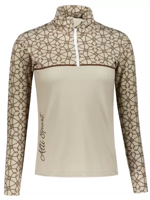 Dámská funkční termo mikina premium ALTISPORT VOJ/ALW053TER03 HNĚDÁ