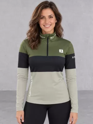 Dámská funkční termo mikina premium ALTISPORT VOJ/ALW051TER03 KHAKI