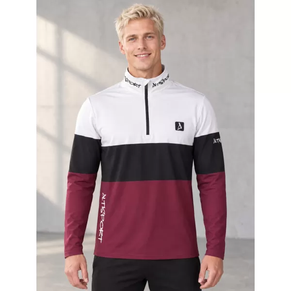  Pánská funkční termo mikina premium ALTISPORT VOJ/ALM051TER03 VÍNOVÁ 