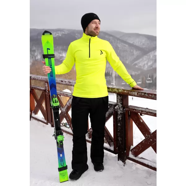  Pánská funkční termo mikina premium ALTISPORT VOJ/ALM000TER03 NEON YELLOW 