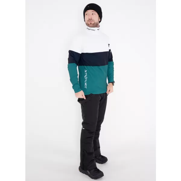  Pánská funkční termo mikina premium ALTISPORT VOJ/ALM051TER03 BÍLOZELENÁ 