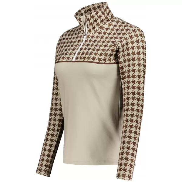  Dámská funkční termo mikina premium ALTISPORT VOJ/ALW048TER03 HNĚDÁ 