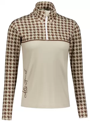 Dámská funkční termo mikina premium ALTISPORT VOJ/ALW048TER03 HNĚDÁ