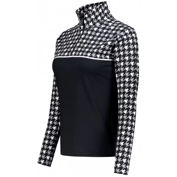  Dámská funkční termo mikina premium ALTISPORT VOJ/ALW048TER03 ČERNOBÍLÁ 
