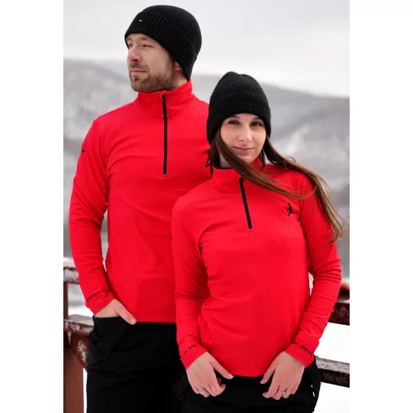  Pánská funkční termo mikina premium ALTISPORT VOJ/ALM000TER03 ČERVENÁ 