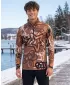 Pánská funkční termo mikina premium ALTISPORT VOJ/ALM054TER03 HNĚDÁ