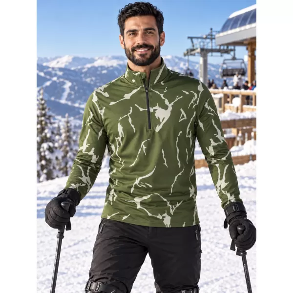  Pánská funkční termo mikina premium ALTISPORT VOJ/ALM052TER03 KHAKI 