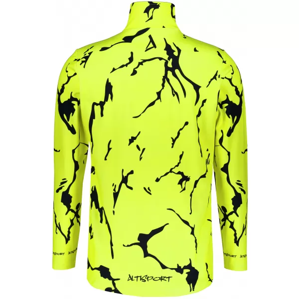  Pánská funkční termo mikina premium ALTISPORT VOJ/ALM052TER03 NEON GREEN 